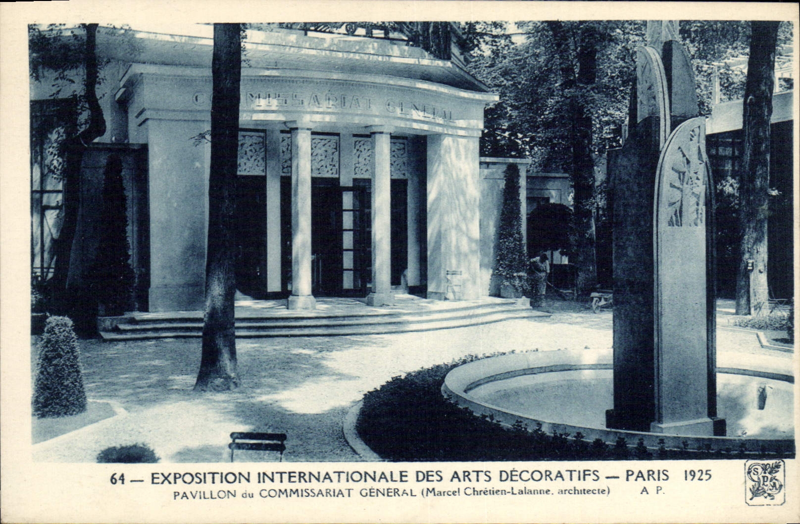CPA Exposition Internationale des Arts Decoratifs Paris Pavillon du Commissariat General