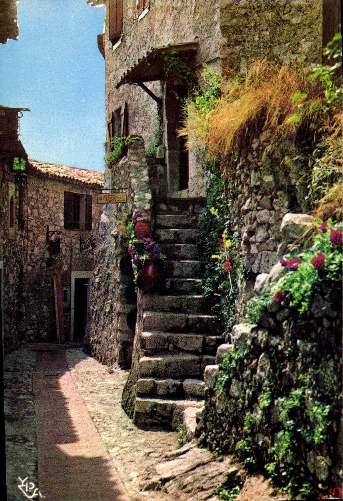 CPM La Cote D'Azur Au Soleil De Vieilles Maisons Aiux Murs Fleuris