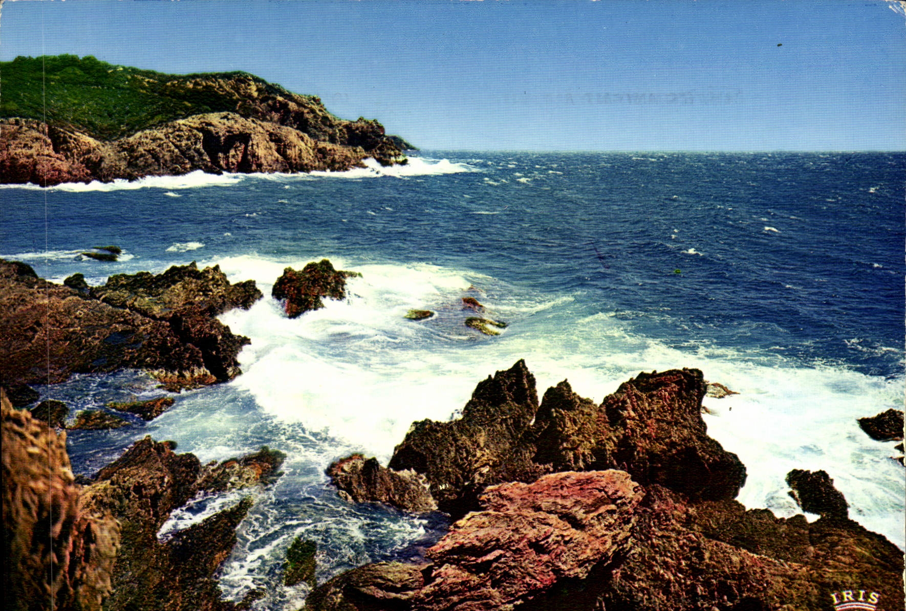 POSTAL MODERNA dimensión del azul el mediterráneo