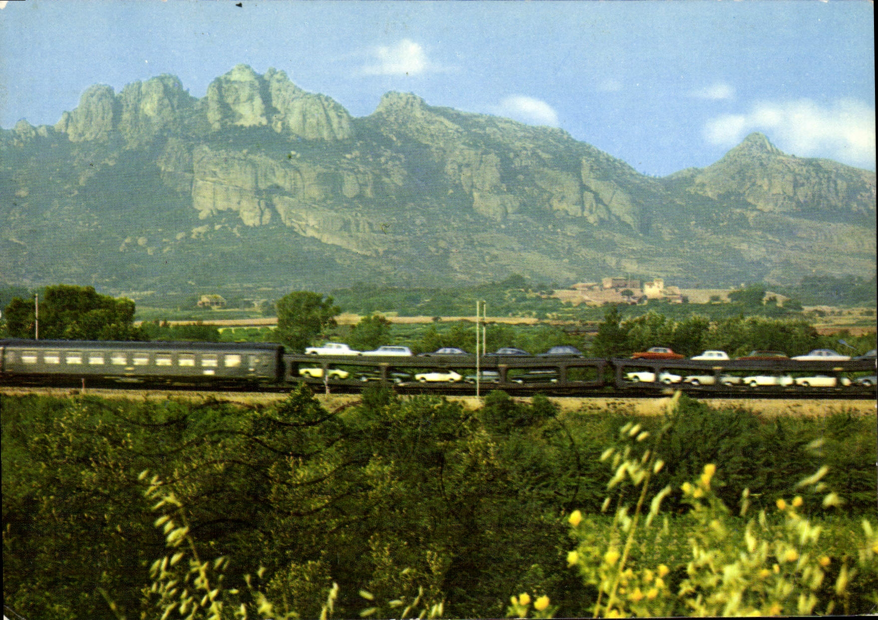 CPM Cote D'Azur Chemins De Fer Francais Trains autos couchettes 