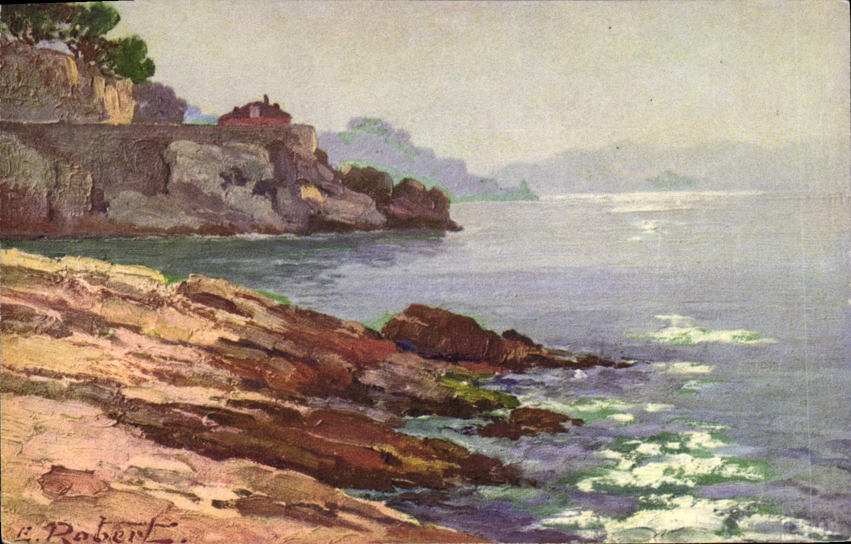 POSTAL de la VENDIMIA la cornisa