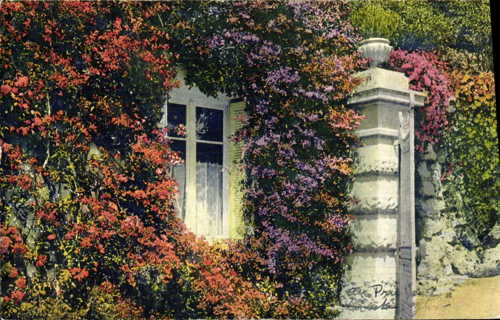 CPA La Cote D'Azur Entree De Villa Fleurie