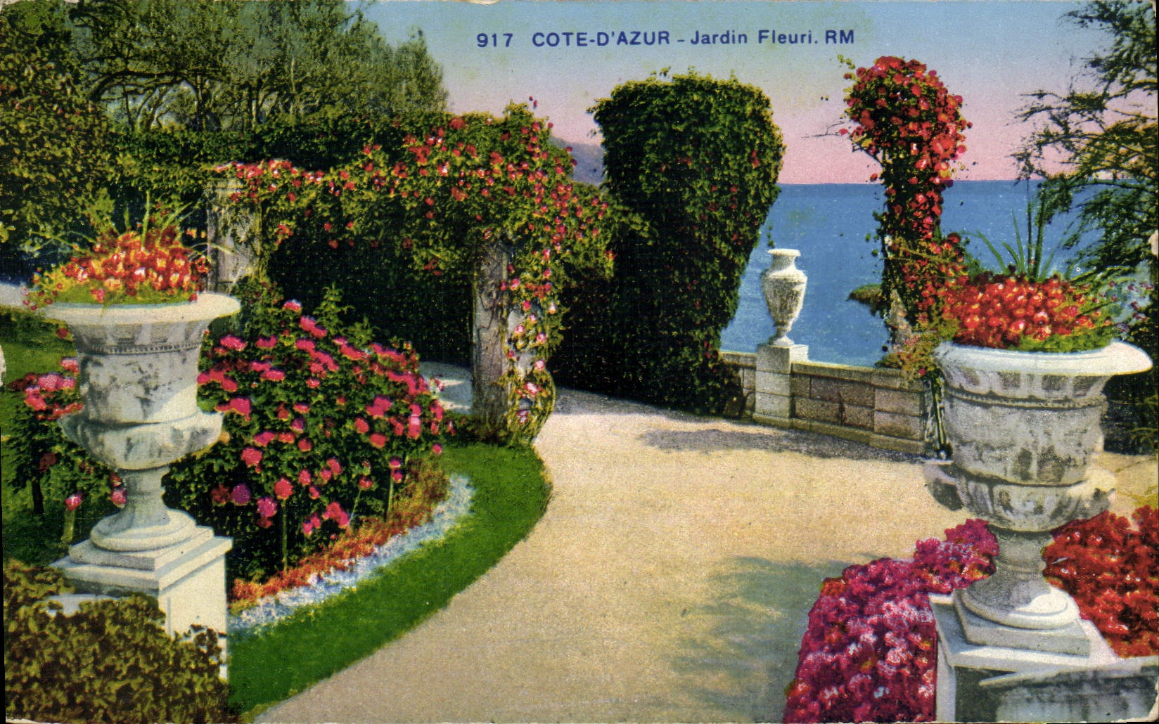 CPA Cote D'Azur Jardin Fleuri 