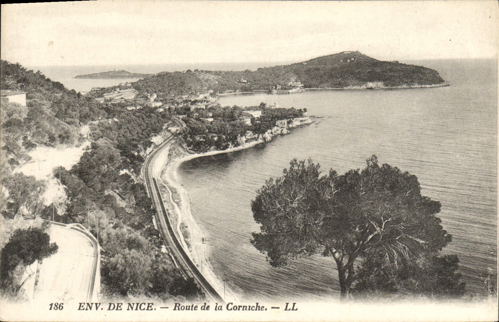 POSTAL Nice Env De Route de la VENDIMIA de la cornisa