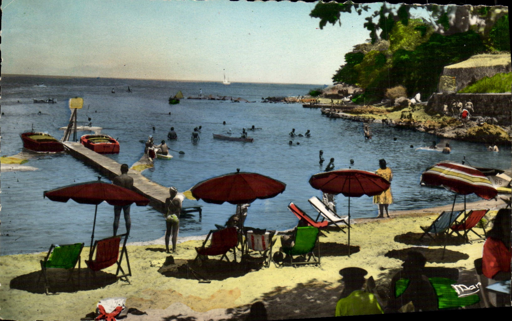 CPA Antibes La Cote D'Azur La plage 