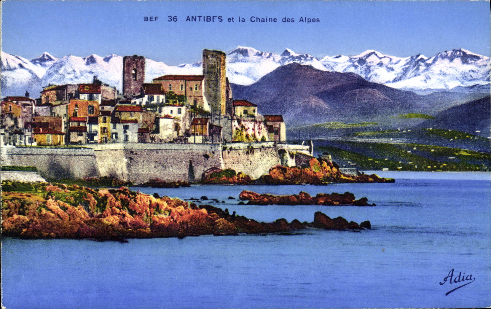 CPA Antibes et la Chaine Des Alpes