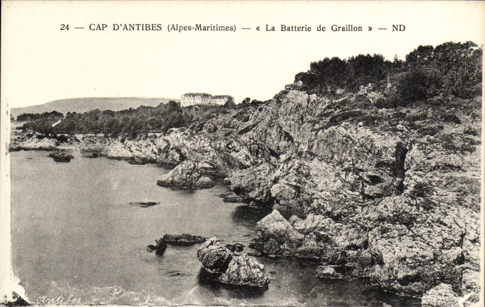 CPA Antibes La batterie de Graillon