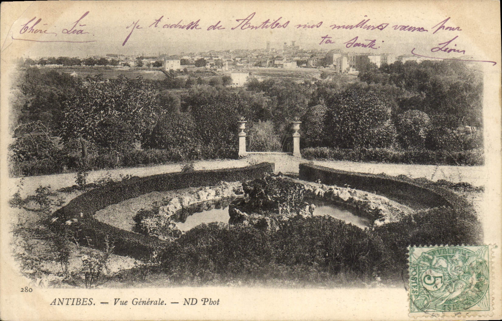 CPA Antibes Vue Generale