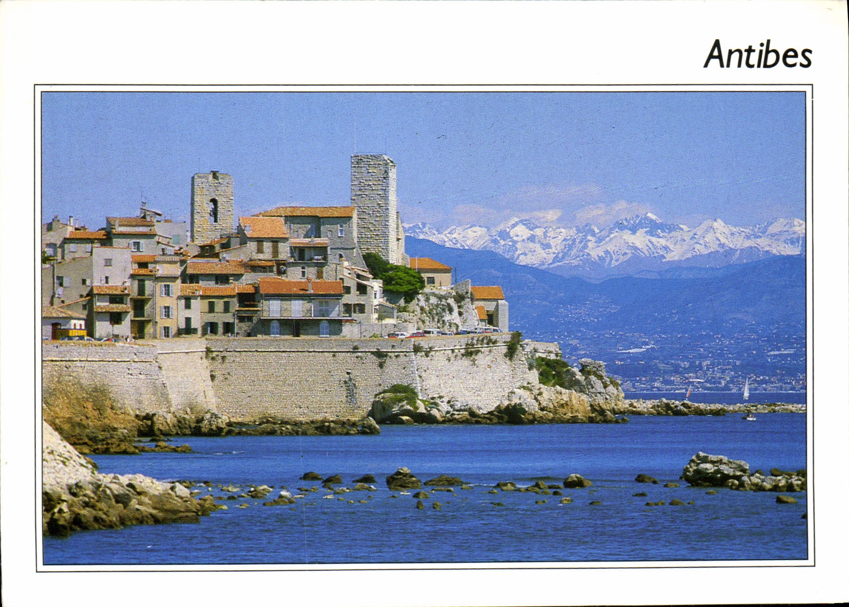 CPM Antibes La Vieille Ville Les montagnes enneigees