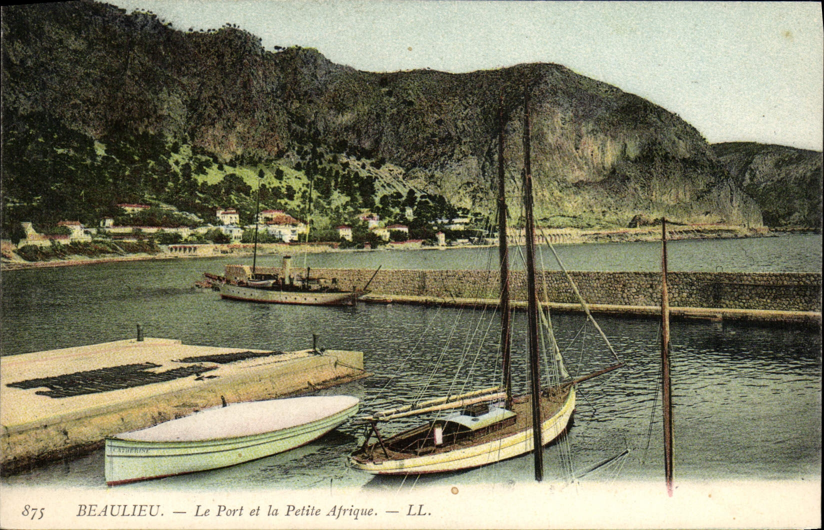 CPM Beaulieu Le Port et la Petite Afrique Bateaux