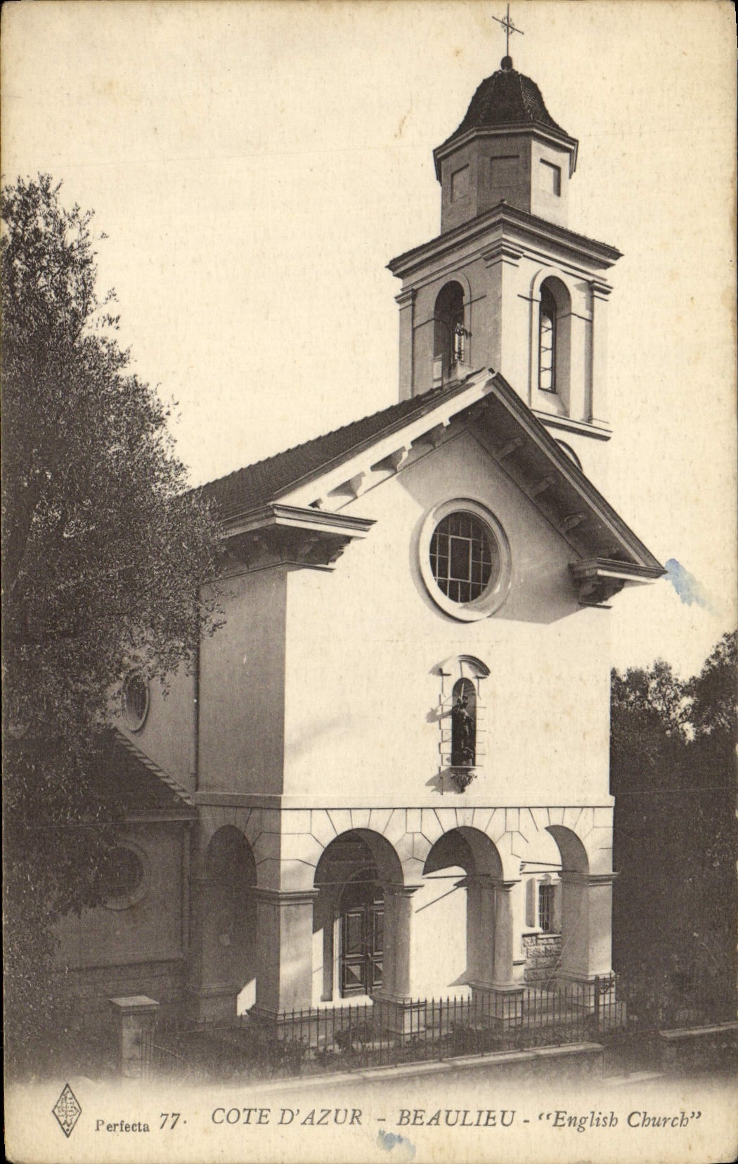 MODERN CARD Beaulieu Englise Church