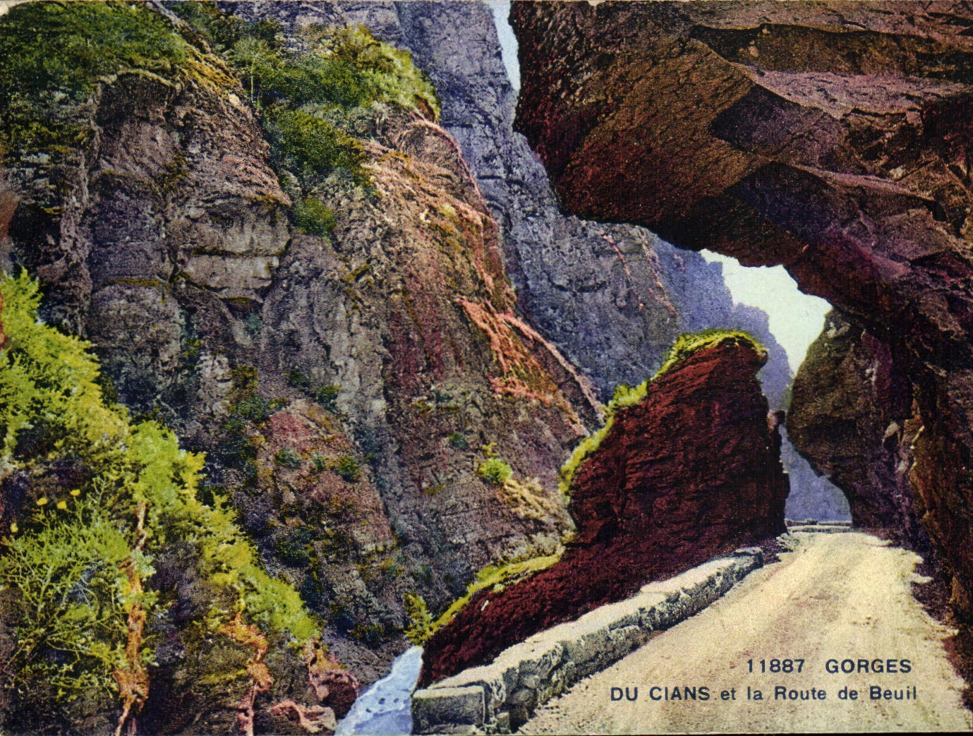 CPA Beuil Gorges du Cians et la Route de