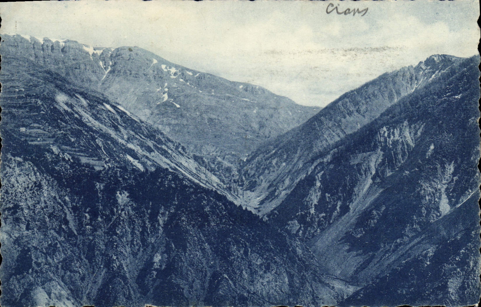 La POSTAL de la VENDIMIA Niza tiene Barcelonnette de Pradastie en la catarata de Cians