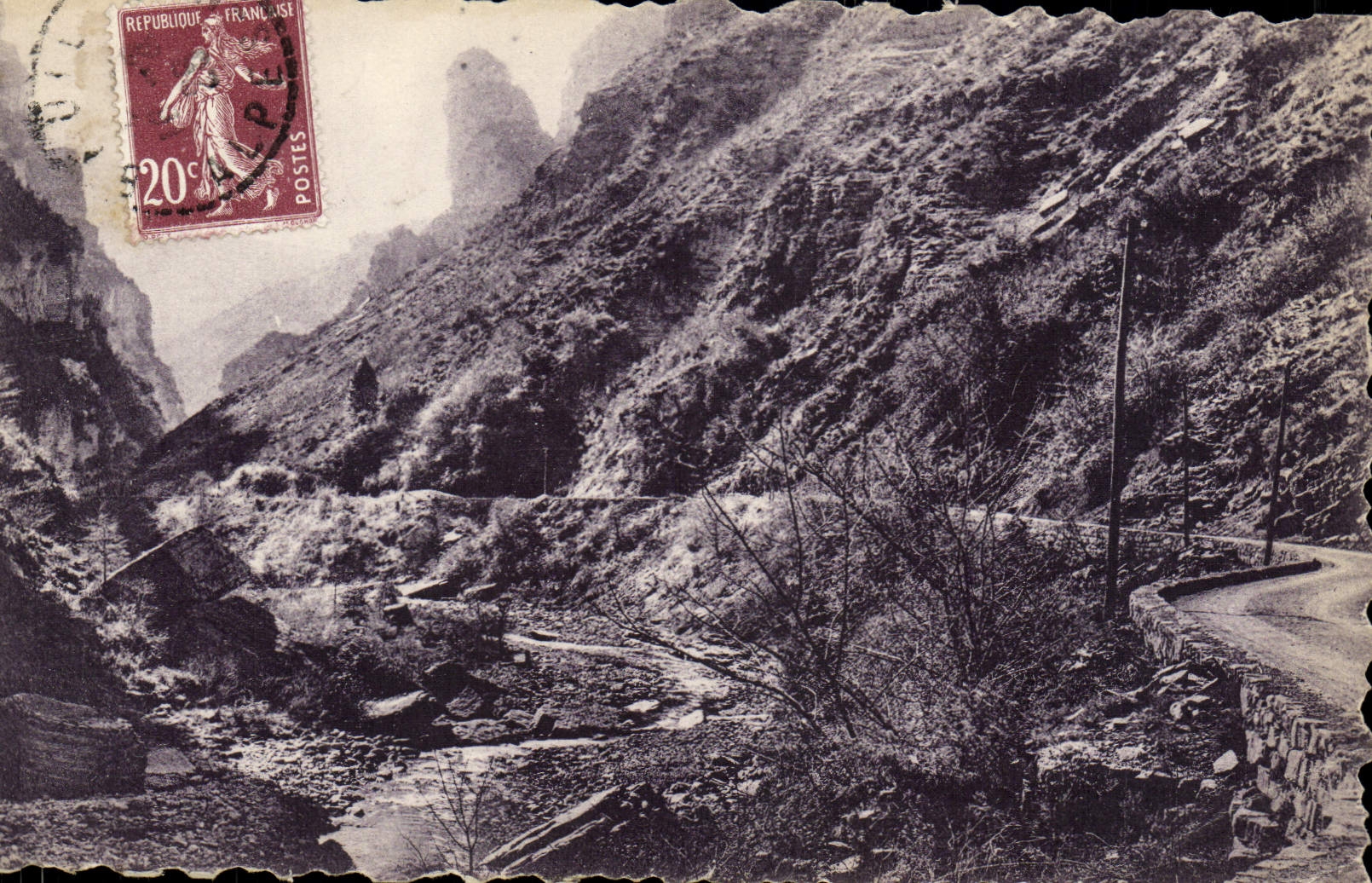 CPA Nice a Barcelonnette de Pradastie aux Gorges du Cians