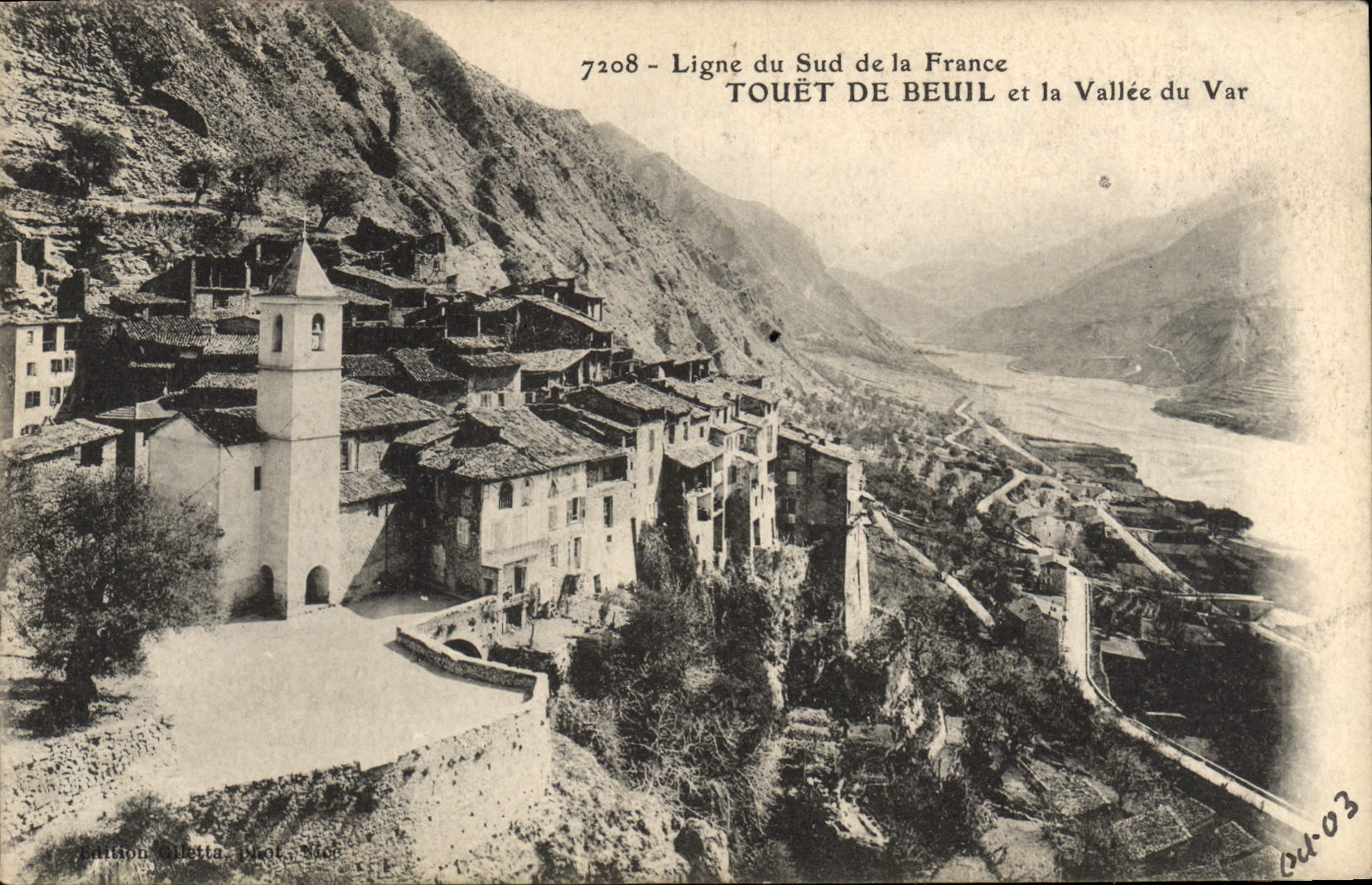 CPA Touet de Beuil et la valle du Var