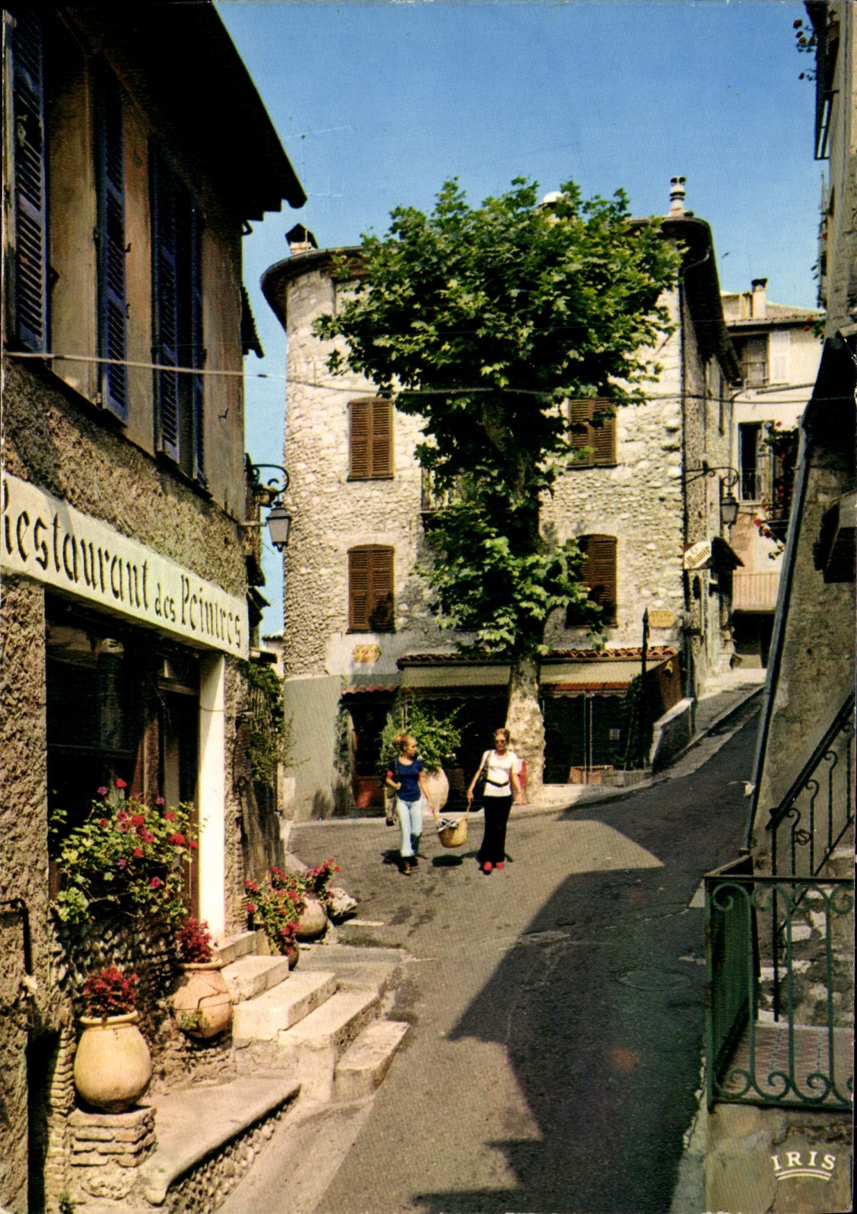 MODERN CARD High of Restoring Cagnes Assembled of the village of the painters