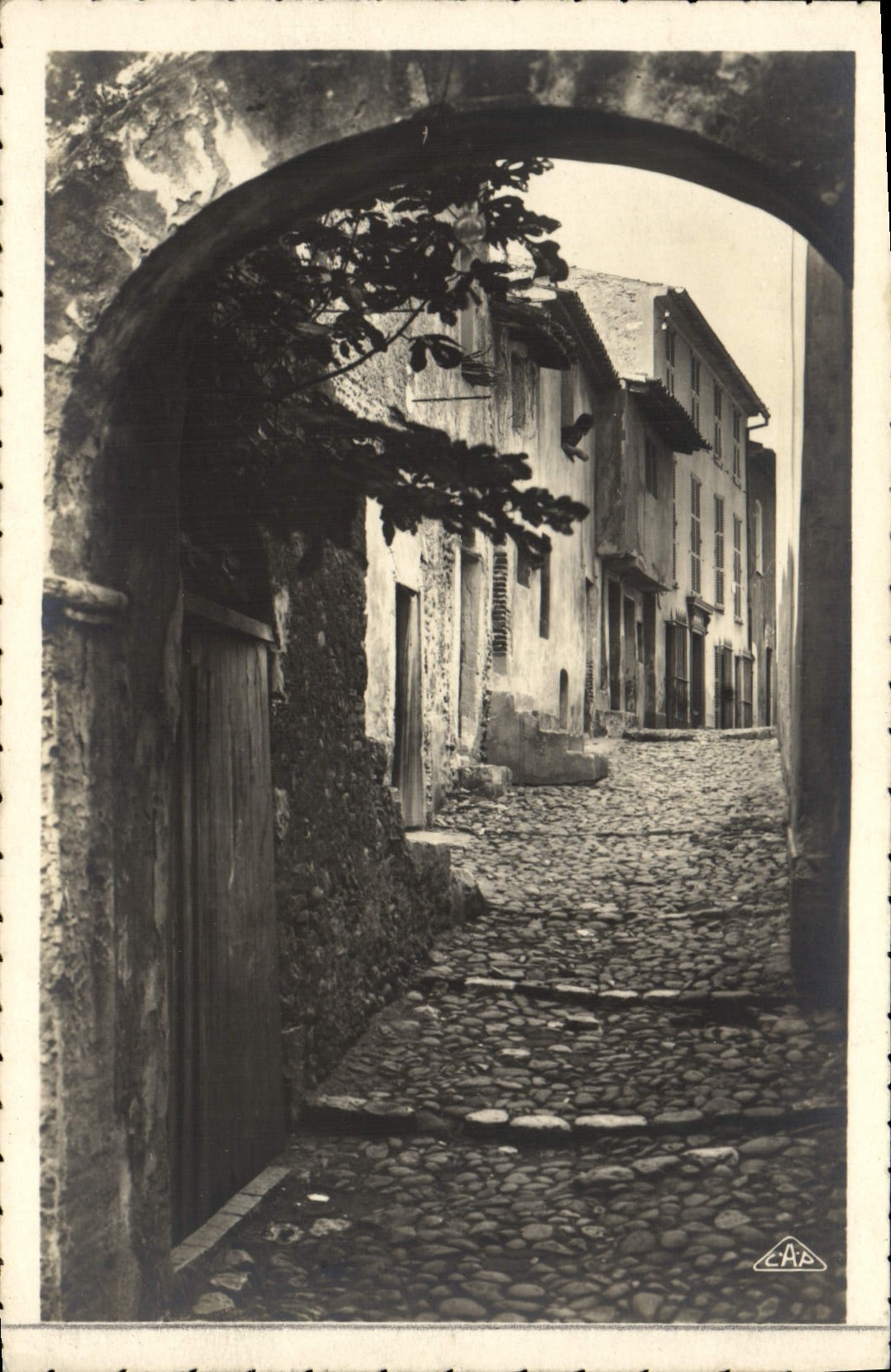 VINTAGE POSTCARD Cagnes On Sea Old Street