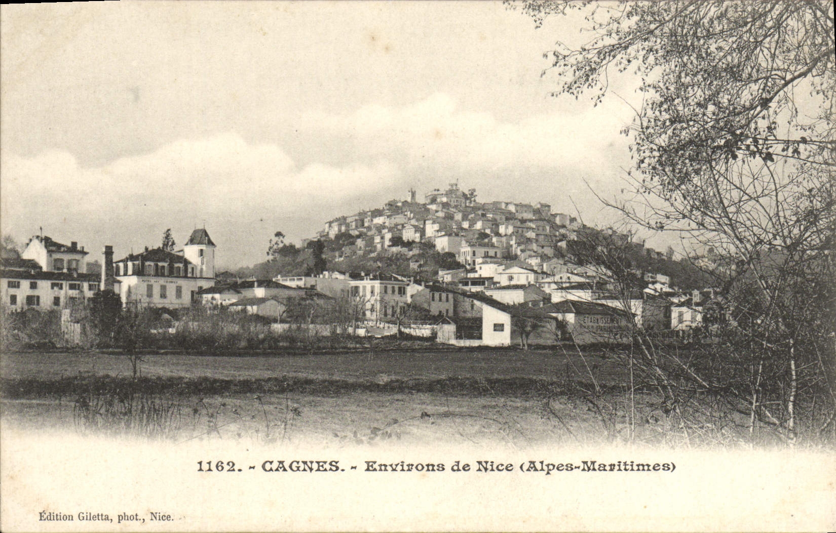 VINTAGE POSTCARD Cagnes Surroundings of Nice