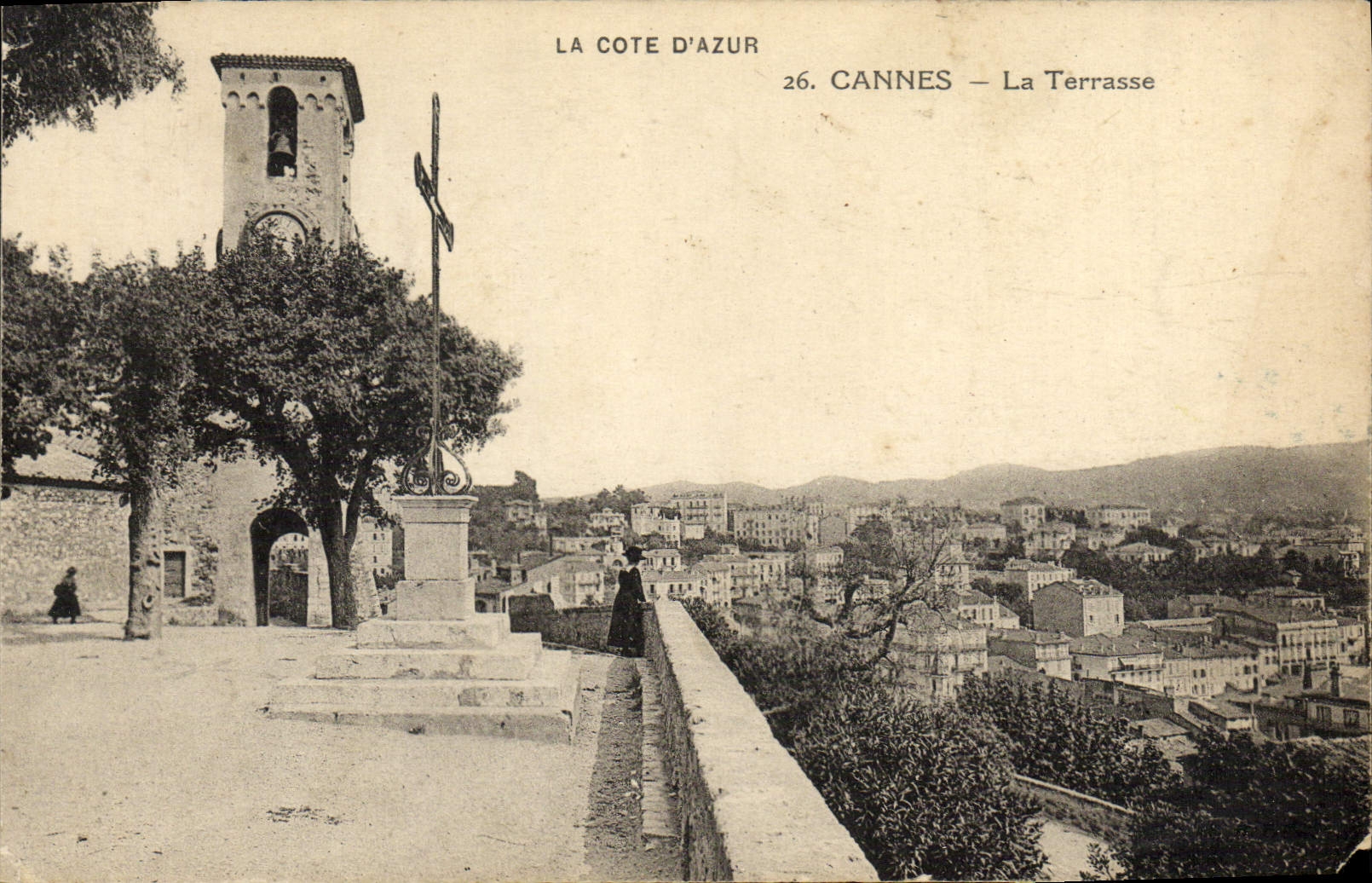 VINTAGE POSTCARD Cannes the Terrace