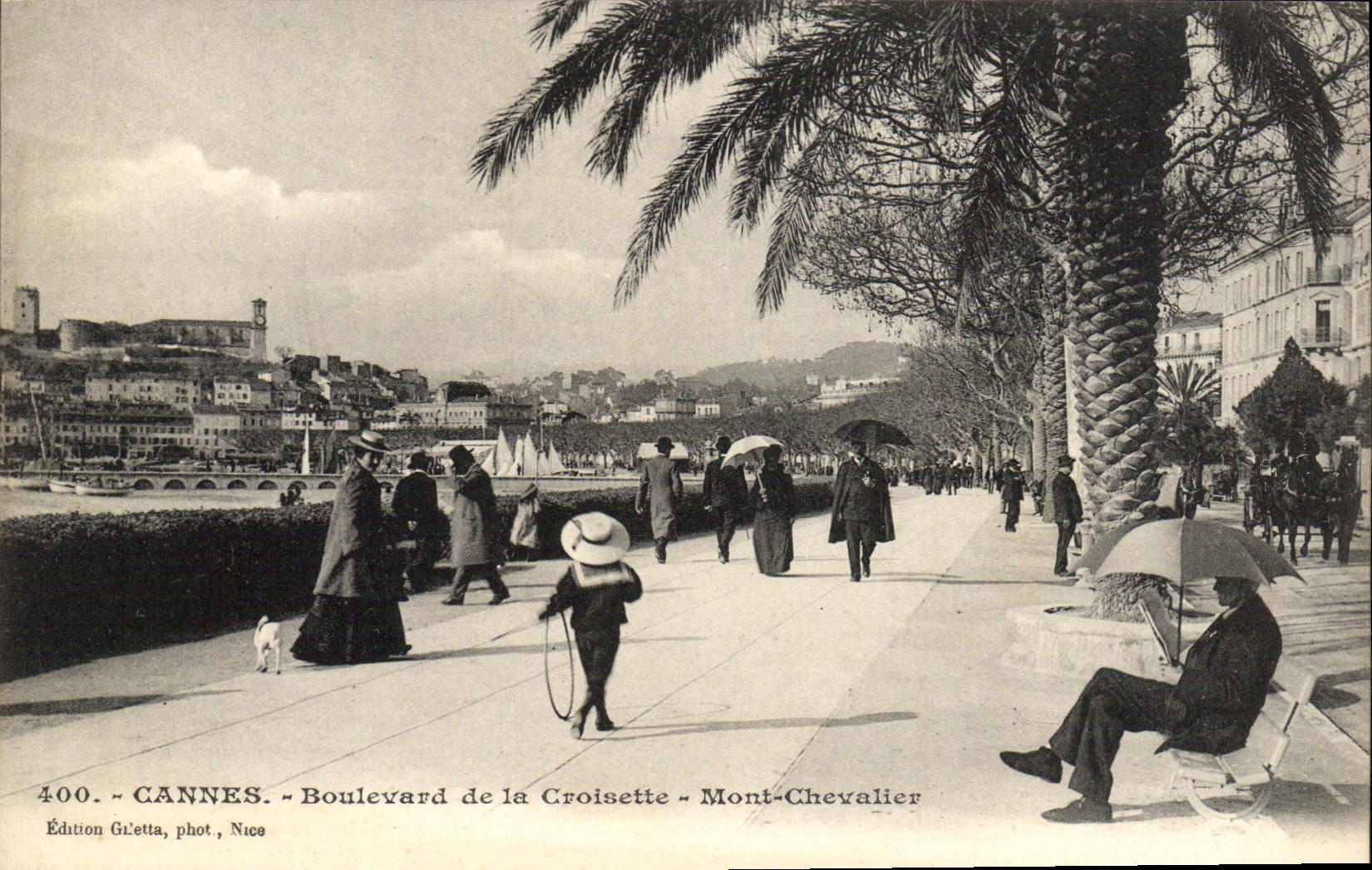 CPA Cannes Boulevard de la Croisette Mont Chevalier