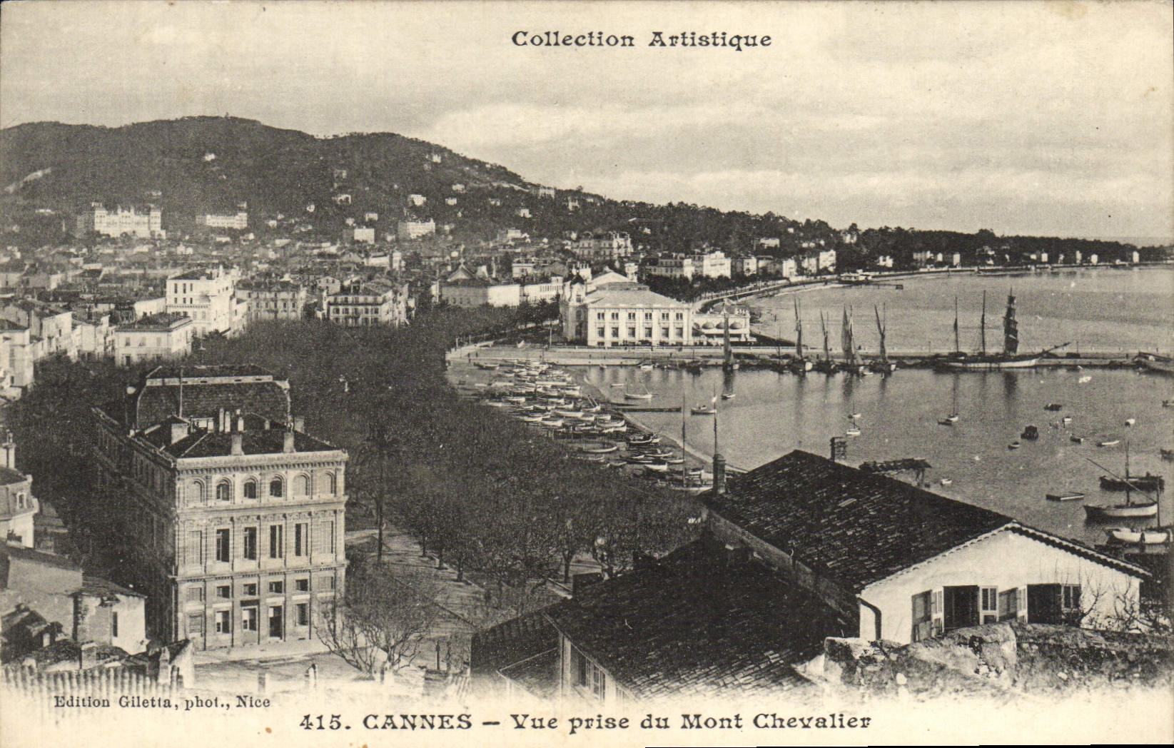 CPA Cannes Vue Prise du Mont Chevalier