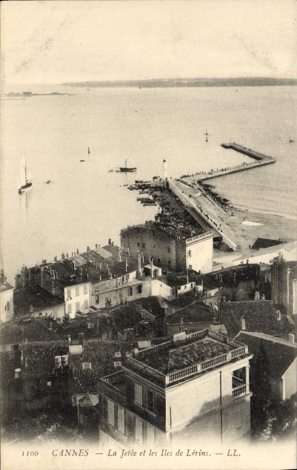 CPA Cannes La Jetee et les Iles de Lerins