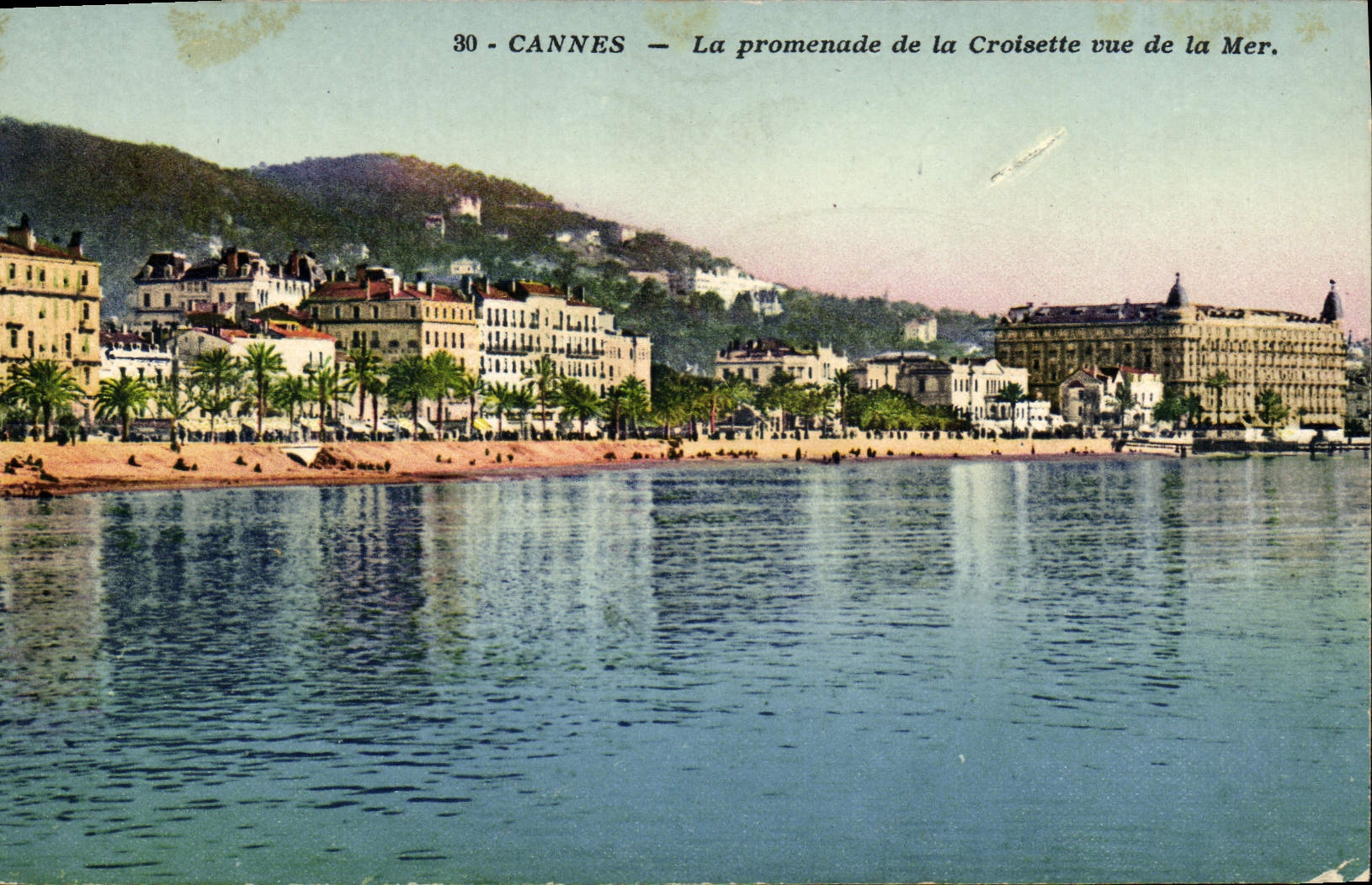 CPA Cannes La Promenade de la Croisette Vue De la Mer