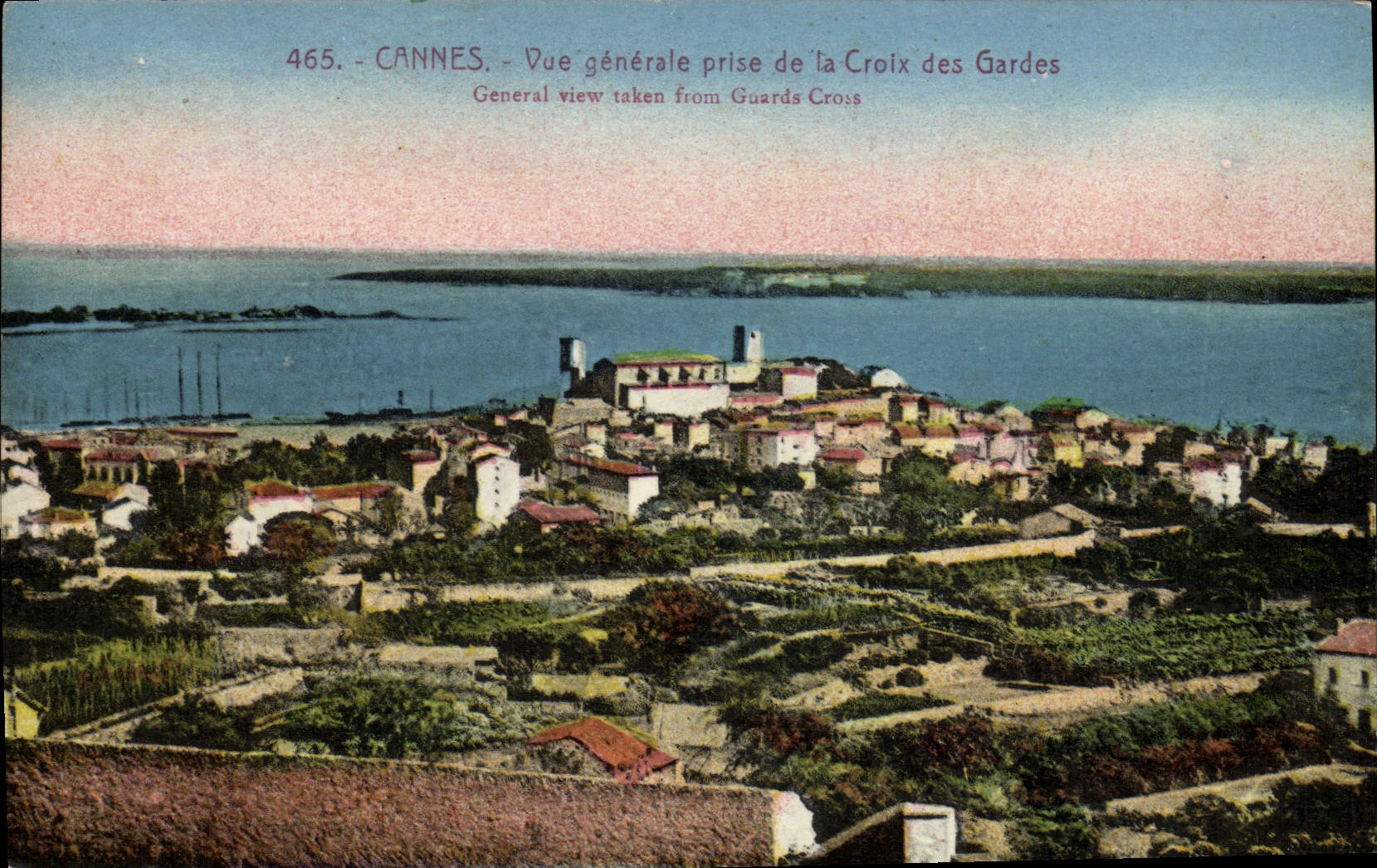 CPA Cannes Vue Generale Prise de la Croix Des Gardes