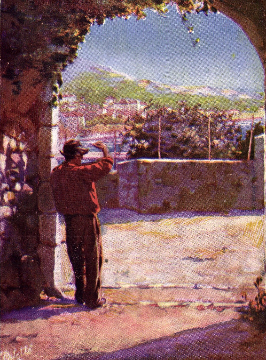 VINTAGE POSTCARD Cannes Suquet