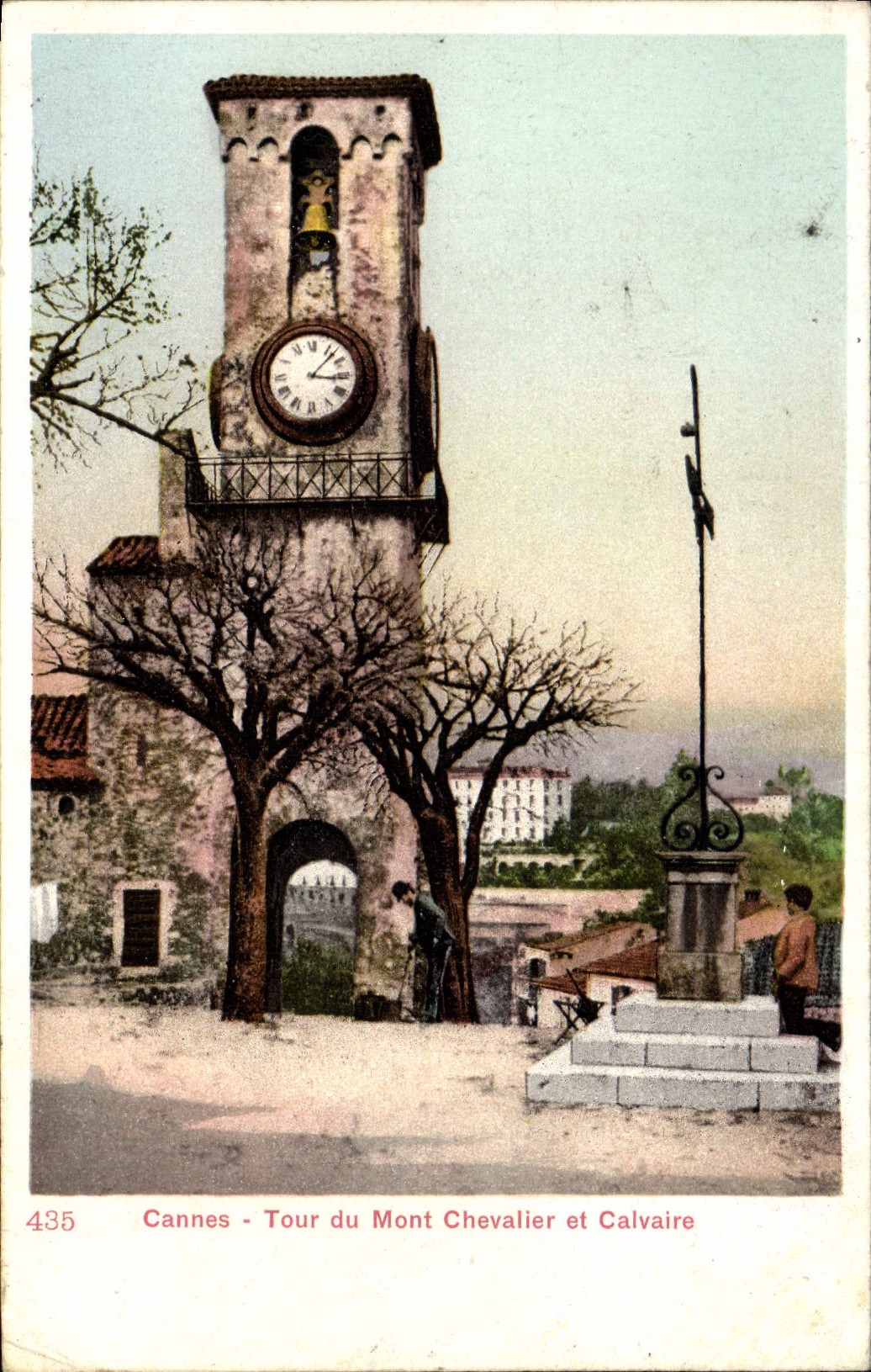 CPA Cannes Tour du Mont Chevalier et Calvaire