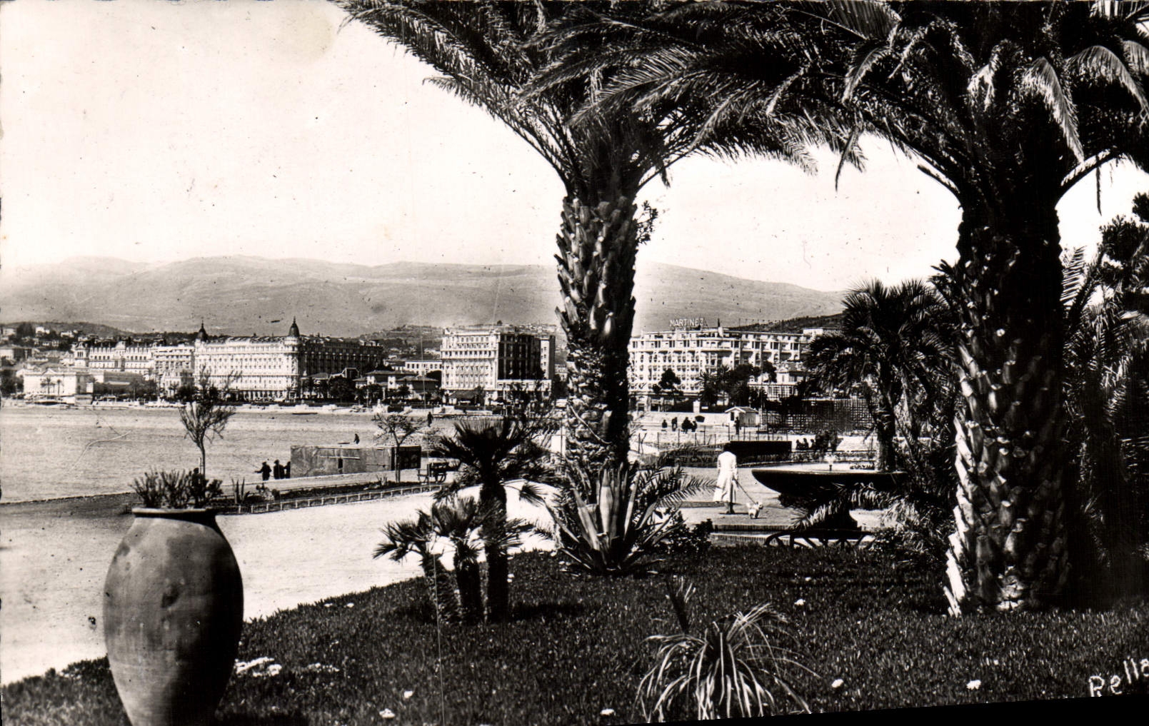VINTAGE POSTCARD Cannes the Park Albert 1st