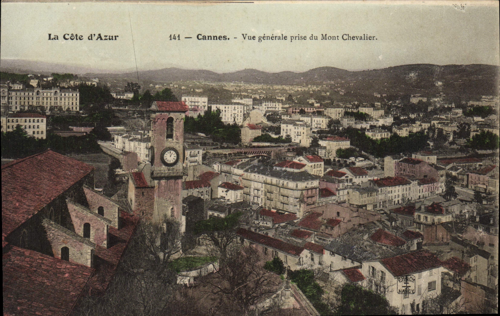 CPA Cannes Vue Generale Prise du Mont Chevalier