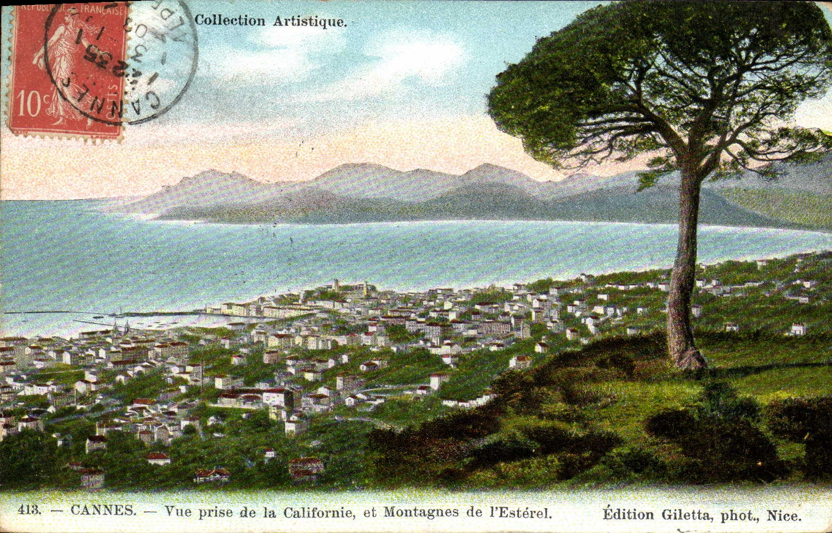 CPA Cannes Vue Prise de la Californie et Montagnes de L'Esterel