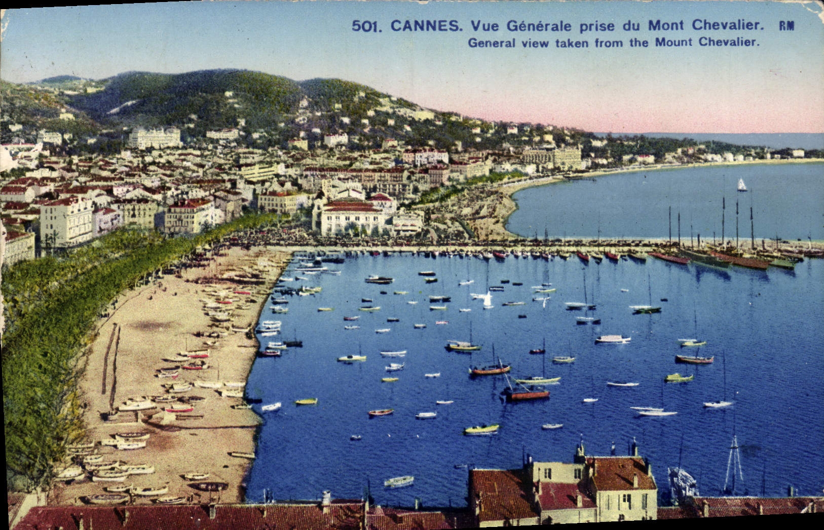CPA Cannes Vue Generale Prise du Mont Chevalier