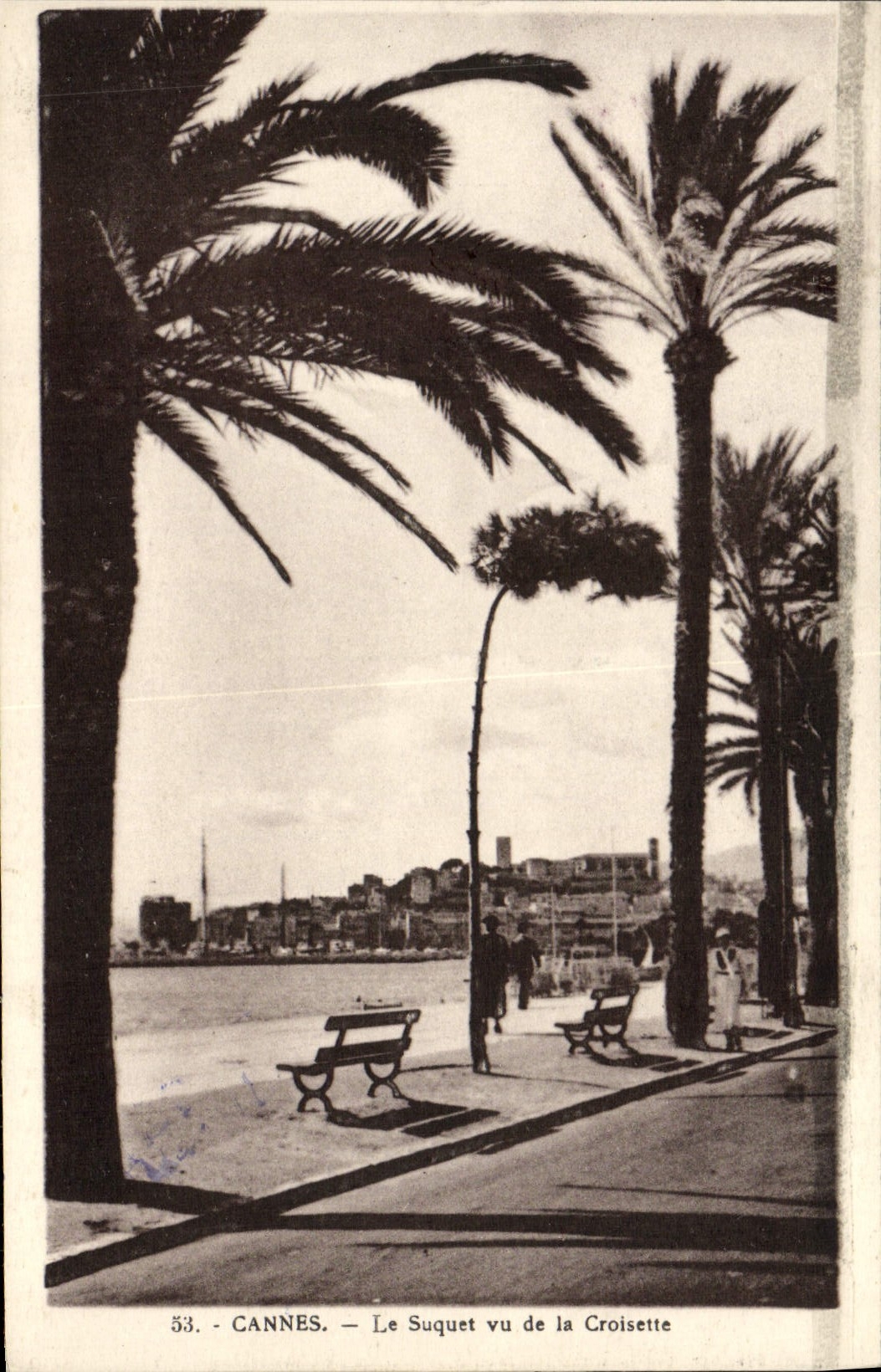 CPA Cannes Le Suquet Vu de la Croisette