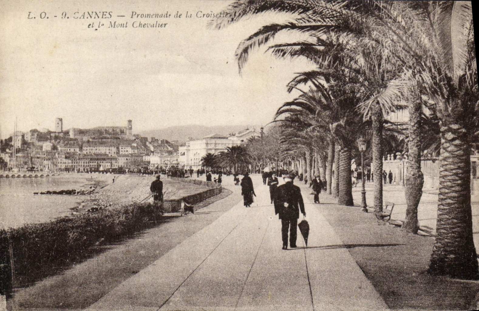 CPA Cannes Promenade de la Croisette et le Mont Chevalier