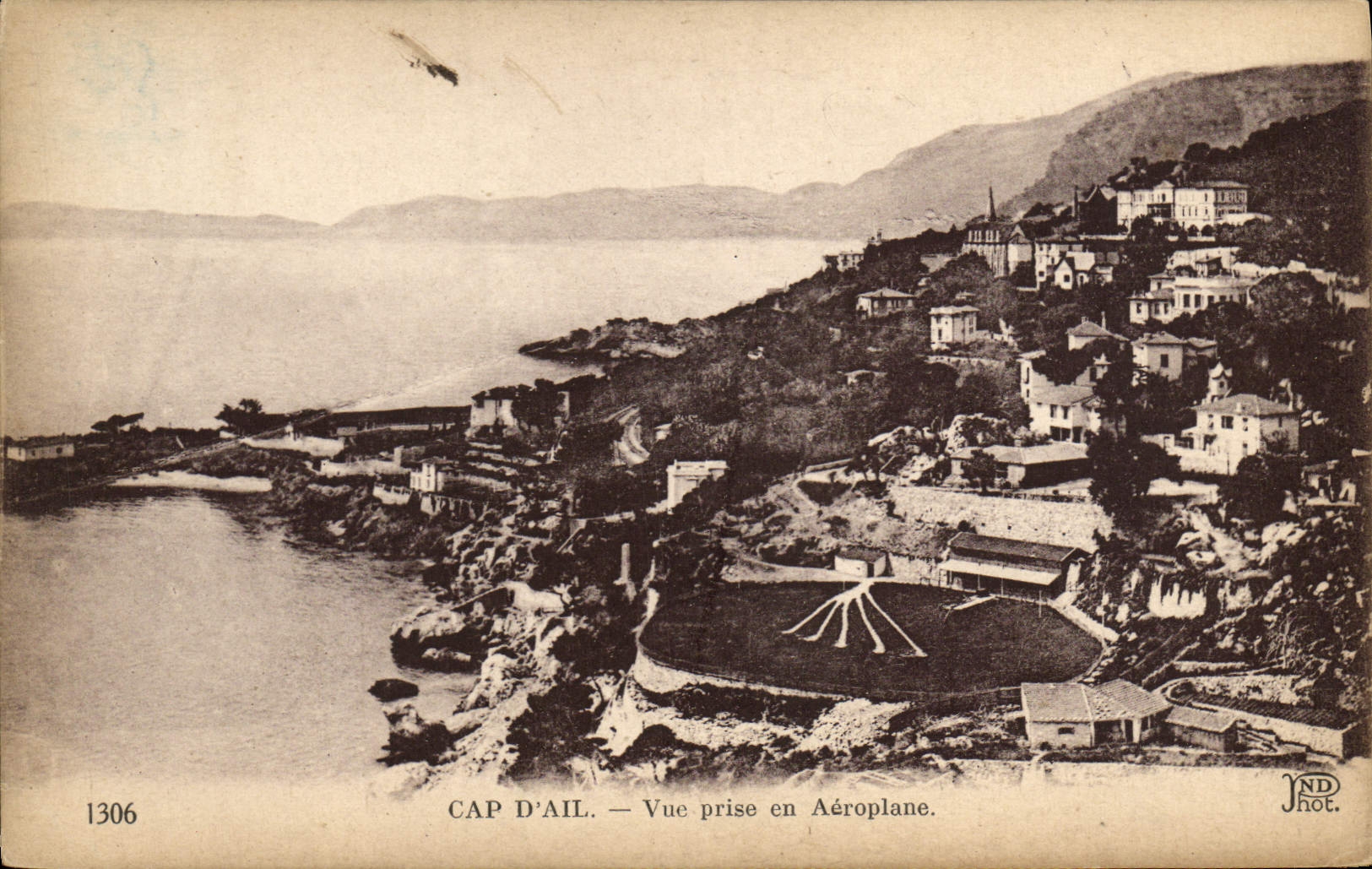 CPA Cap d'Ail Vue prise en Aeroplane 