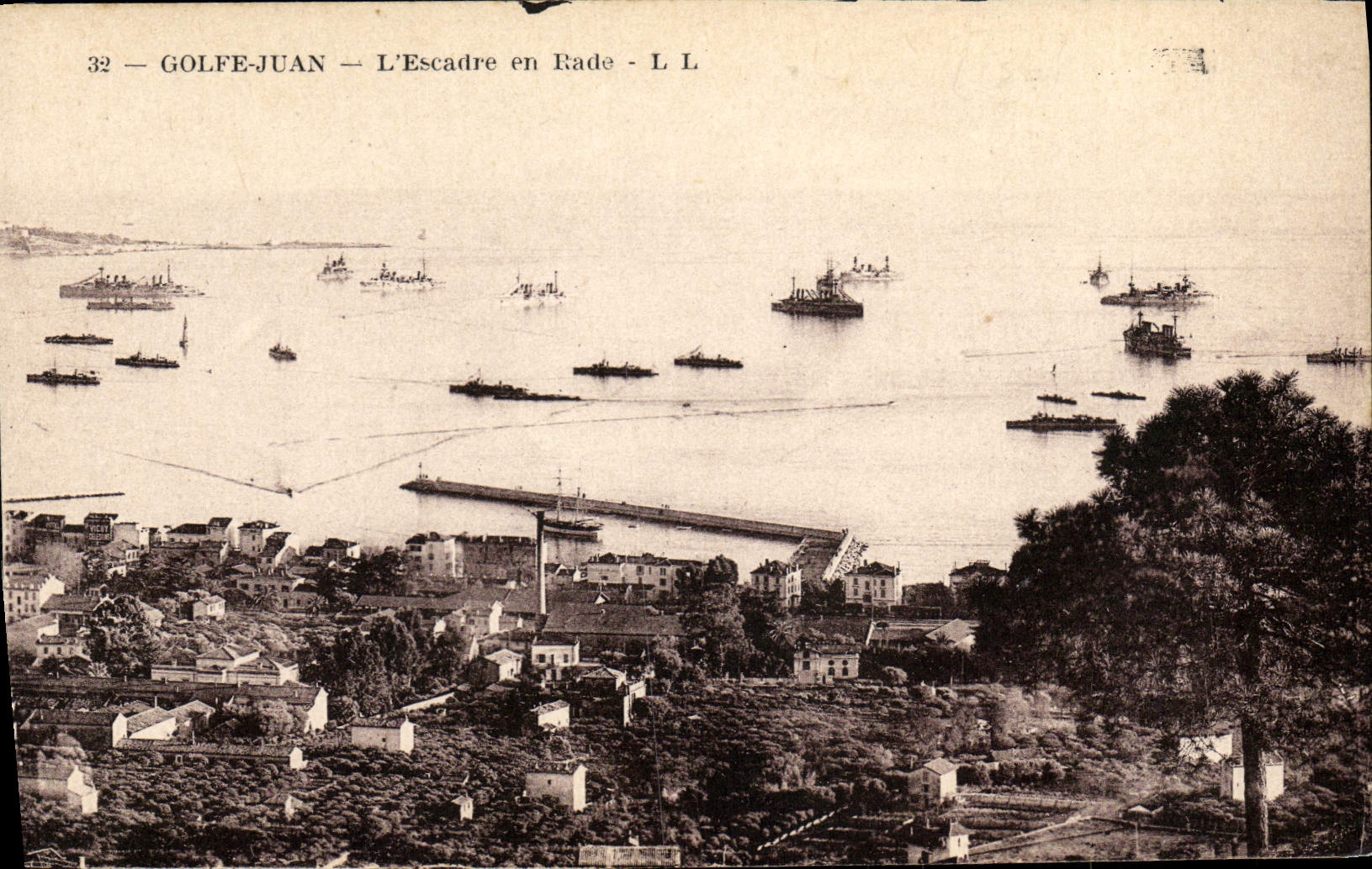 VINTAGE POSTCARD Juan Gulf the Squadron in Eade