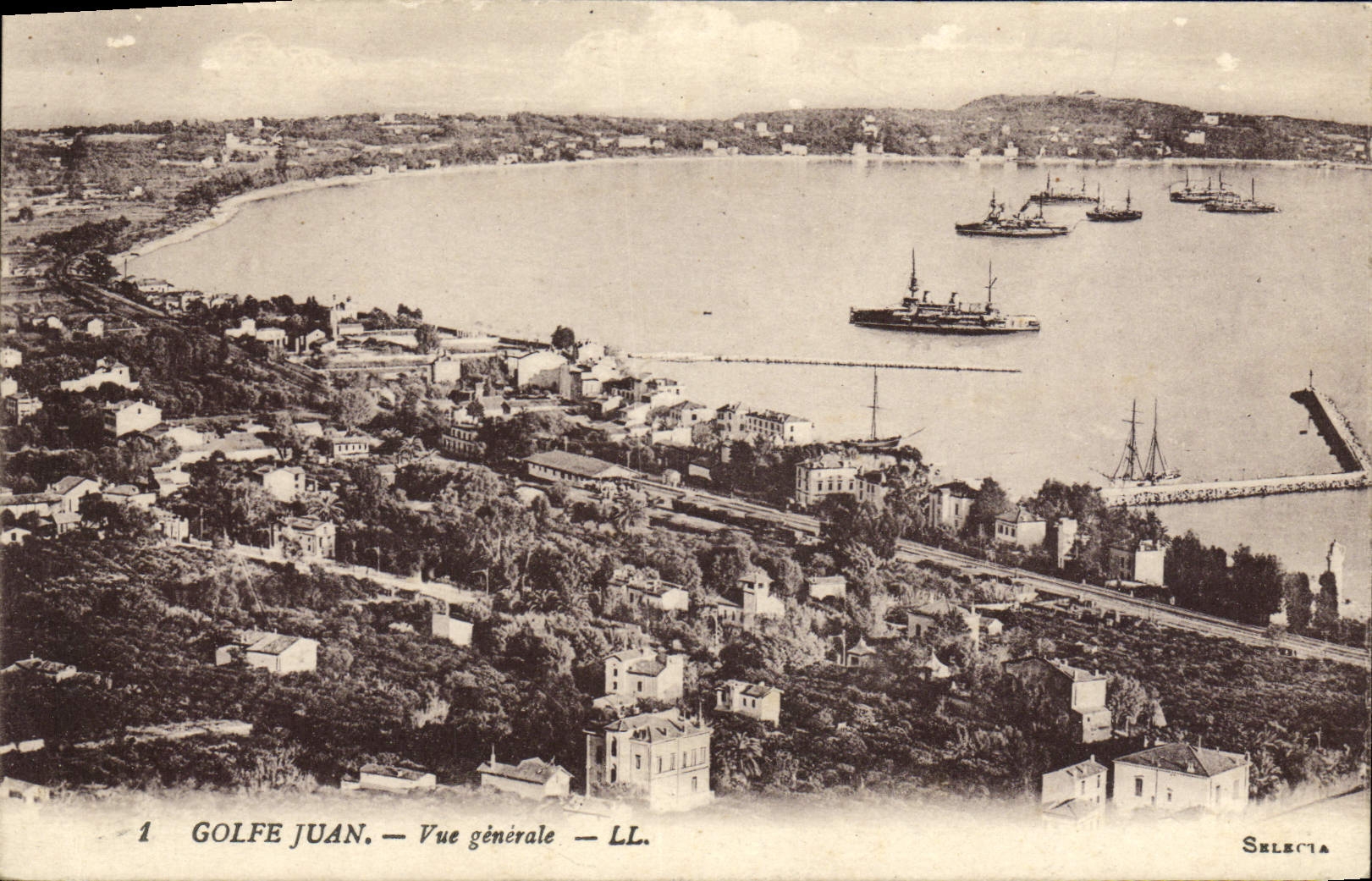 CPA Goulfe Juan Vue generale 