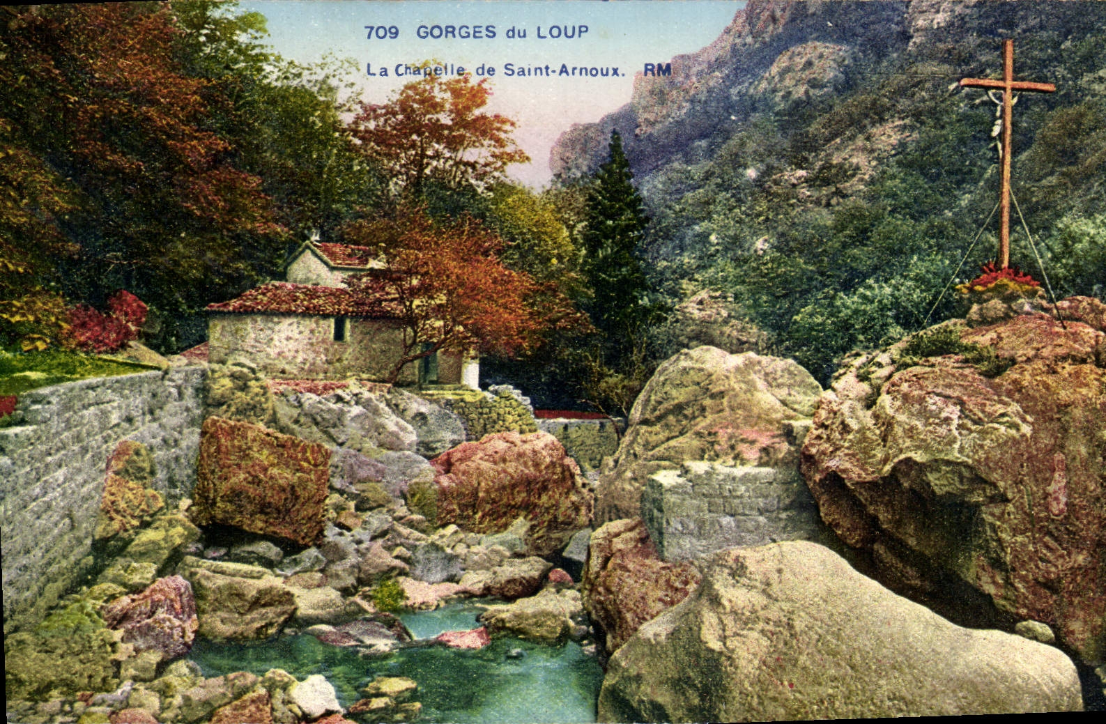 CPA Gorges du Loup La chapelle de Saint Arnoux