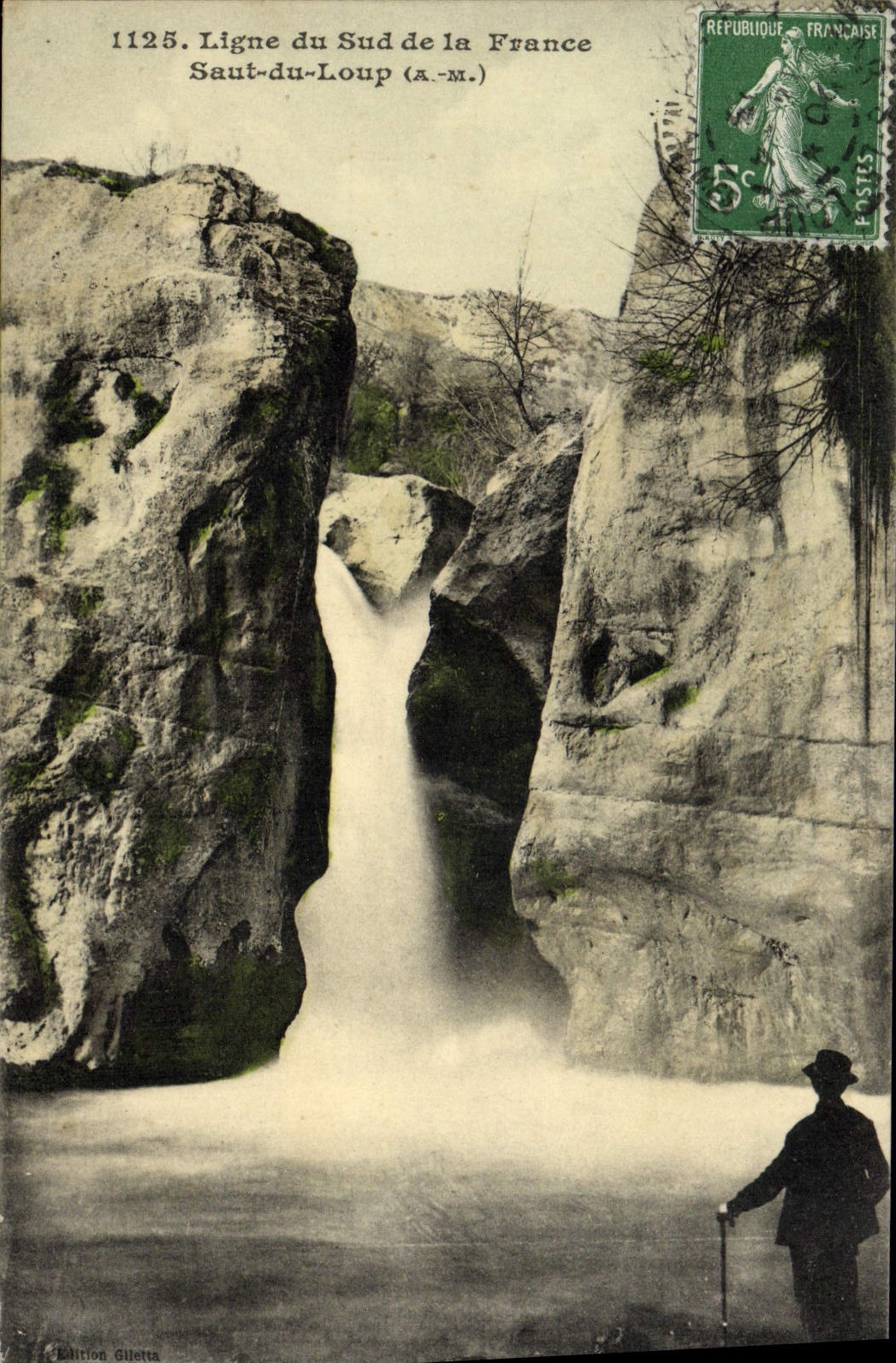 CPA Ligne du Sud de la France Saut du Loup