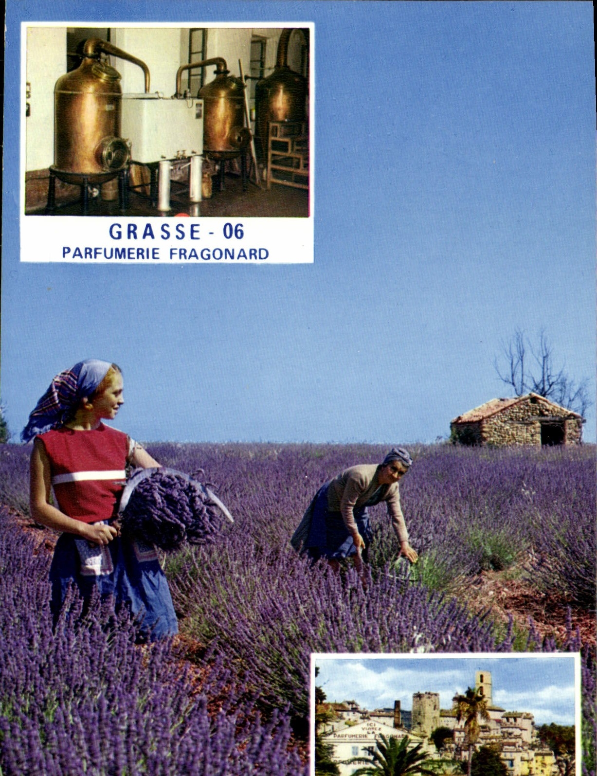 POSTAL MODERNA perfumería grasa de Fragonard