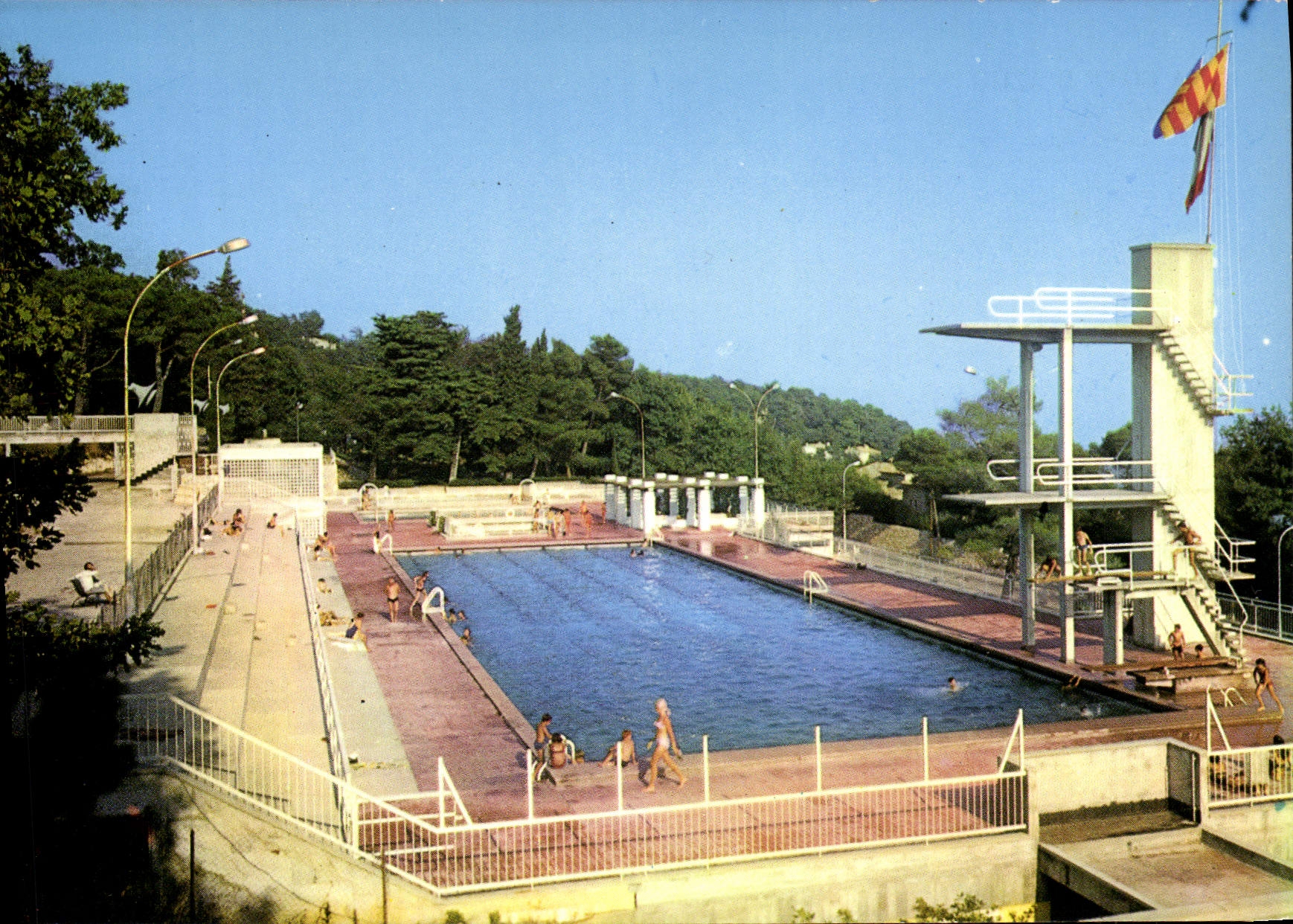 POSTAL MODERNA piscina olímpica grasa