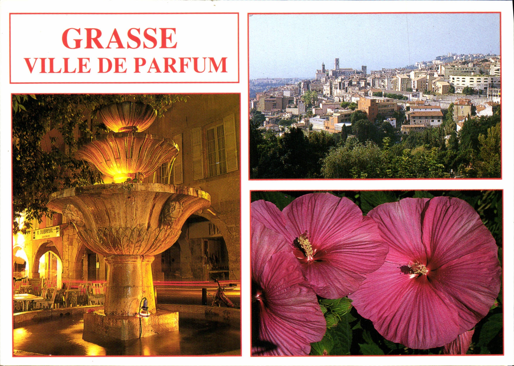 POSTAL MODERNA ciudad grasa del perfume