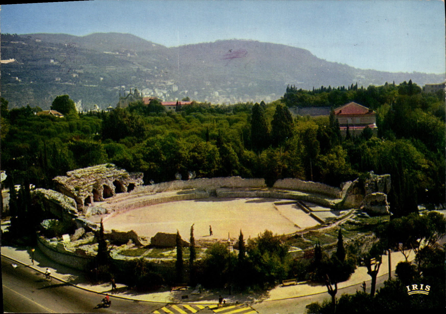 POSTAL MODERNA Niza Cimiez los romanos de la arena