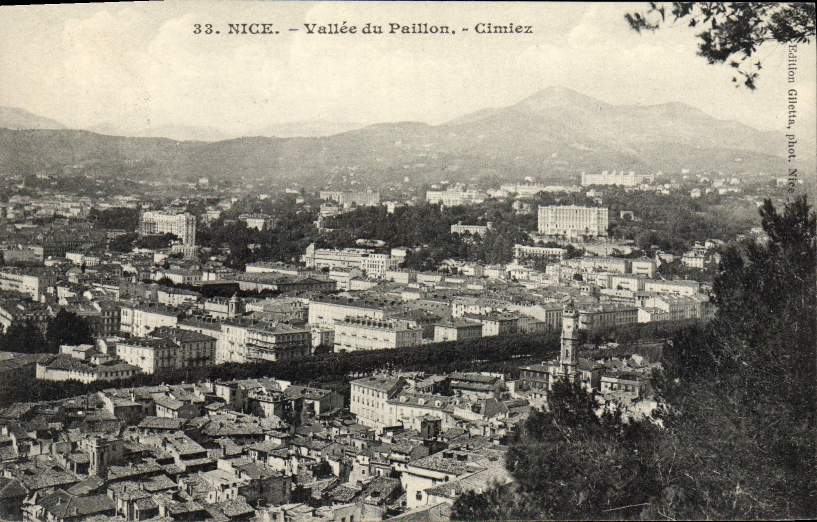 CPA Nice Vallee du Paillon Cimiez