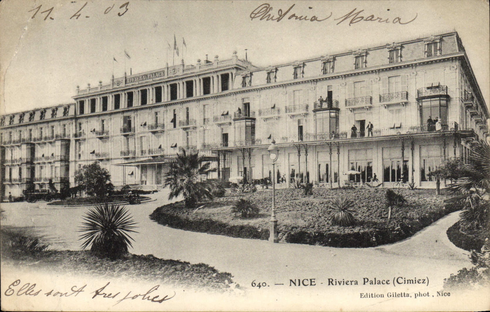 VINTAGE POSTCARD Nice Riviera Places