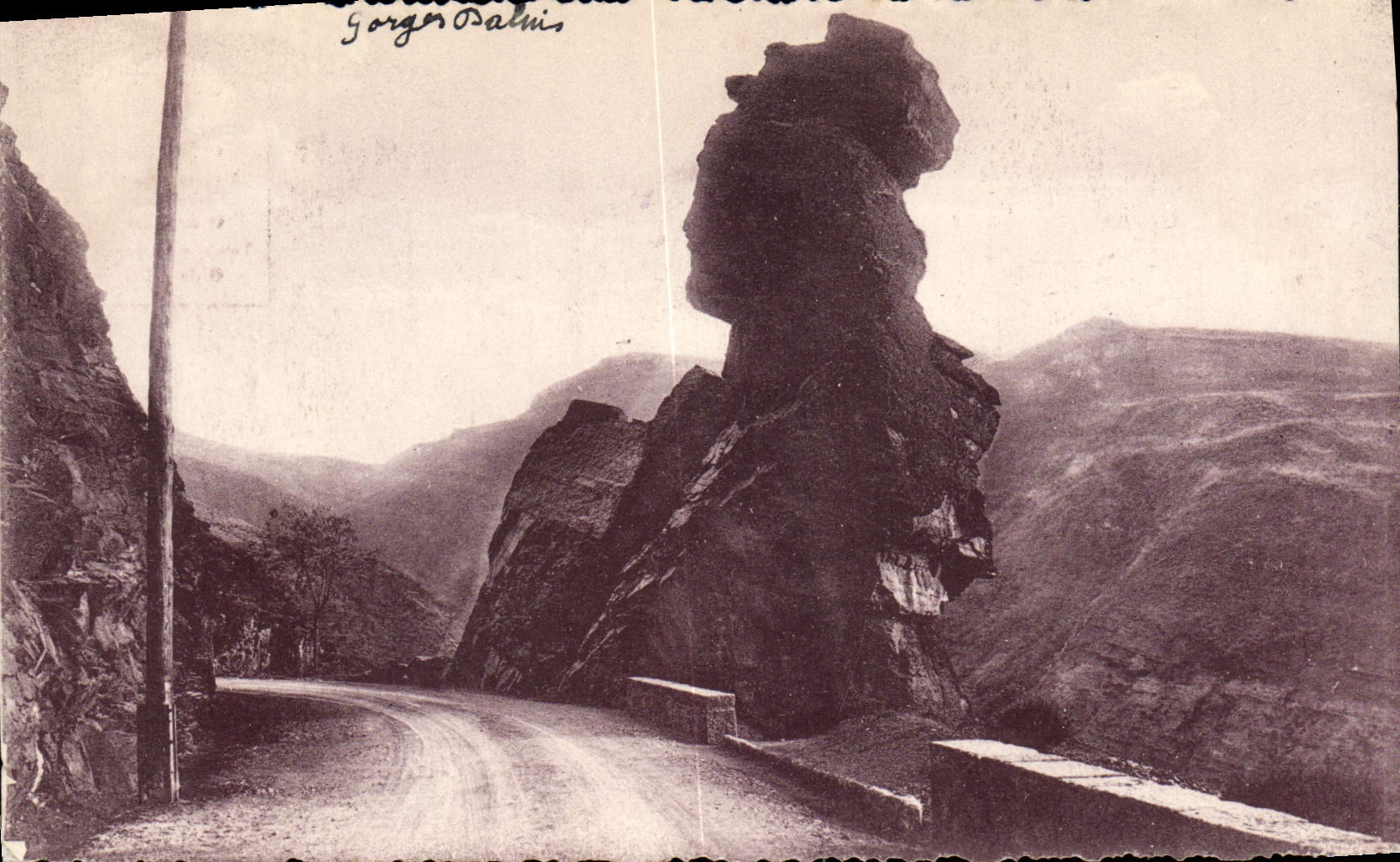 CPA Le Sphynx Entree des Gorges de Daluis