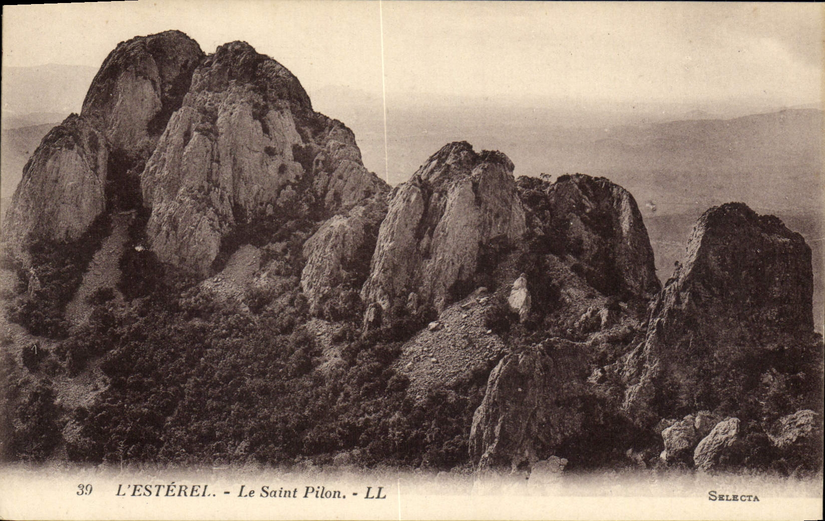 POSTAL Esterel de la VENDIMIA Saint el pisón