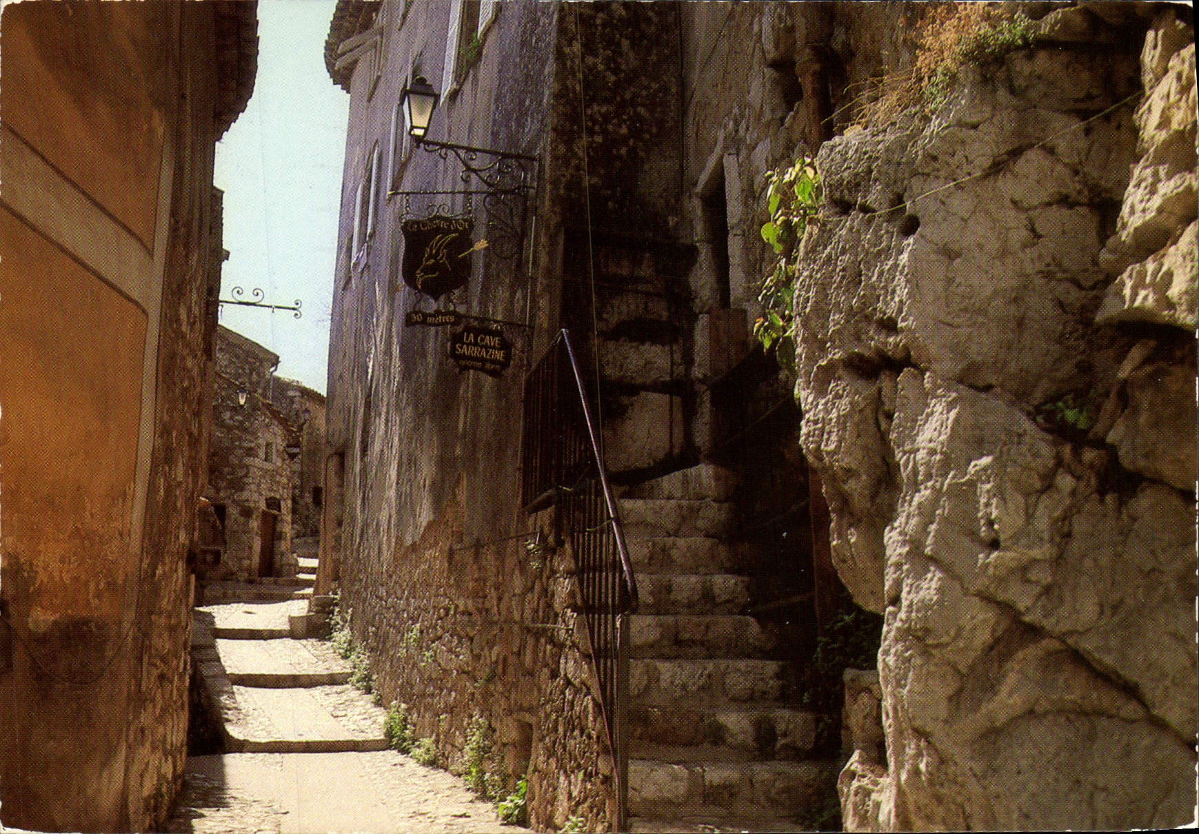 POSTAL MODERNA carril pintoresco de Eze